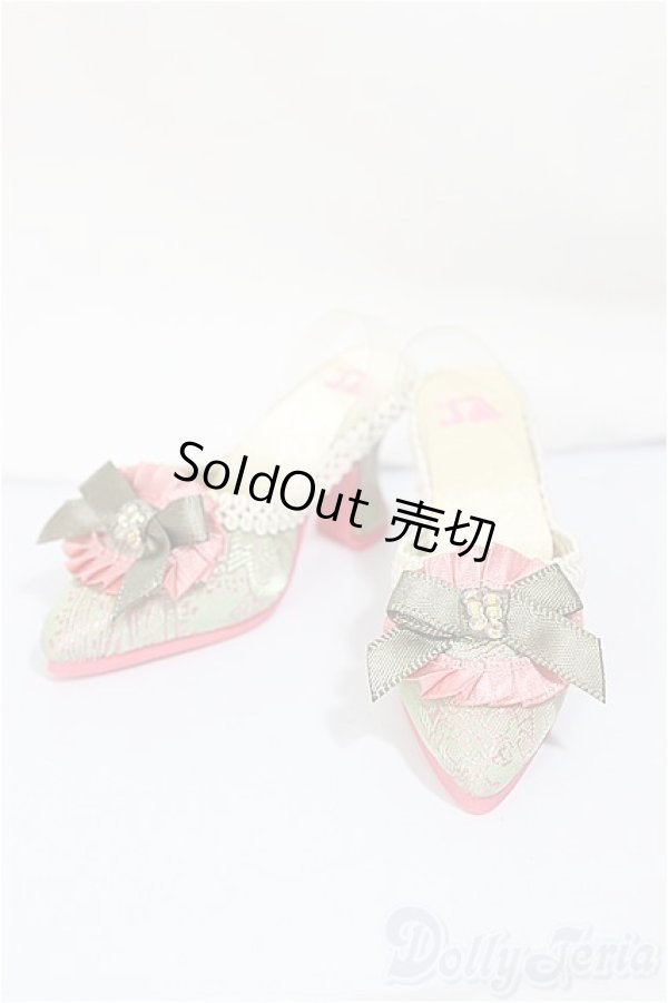 画像1: SD16GIRL/OF: SD16 Rococo Olive Greenミュール/1/3　60ｃｍ　BJD　MJD　衣装　ドール用 A-25-02-05-293-NY-ZA (1)