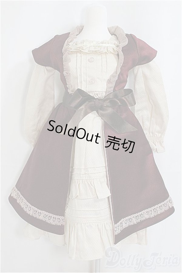 画像1: SD/OF:お迎えドレス　ローズティー/1/3　60ｃｍ　BJD　MJD　衣装　ドール用 A-25-03-19-211-NY-ZA (1)