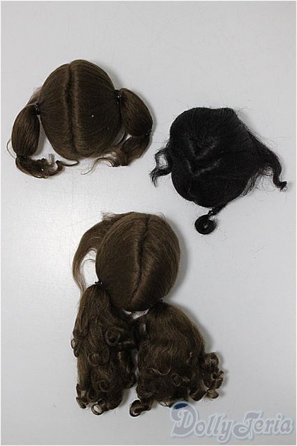 画像2: 4inch/ウィッグ　ボア　3点/インチ　BJD　MJD　ドール用 A-25-03-26-147-KD-ZA (2)