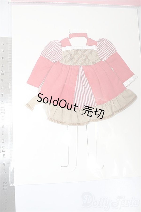 画像3: リカちゃん/OF:リトルファクトリー製衣装　2025年4月　スイーツスタイルドレスコレクション（22cmサイズ）　アップルパイ風ワンピース/ファッションドール　衣装 A-25-04-02-323-KD-ZA (3)