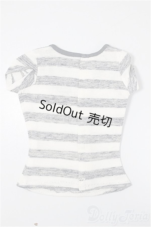画像2: azone/OF:50cmサイズドール　衣装　AZO2 ボーダーTシャツ/0 A-25-05-07-255-KD-ZA (2)