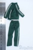 画像2: azoneピコニーモ/OF:1/12サイズドール　衣装　ジャージ上下　緑 Y-25-05-07-100-KD-ZY (2)