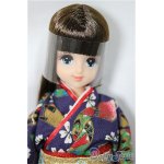 画像: ジェニーフレンド/きものマリーン 焦茶髪姫カット/BJD　球体関節人形 A-25-05-21-137-NY-ZA