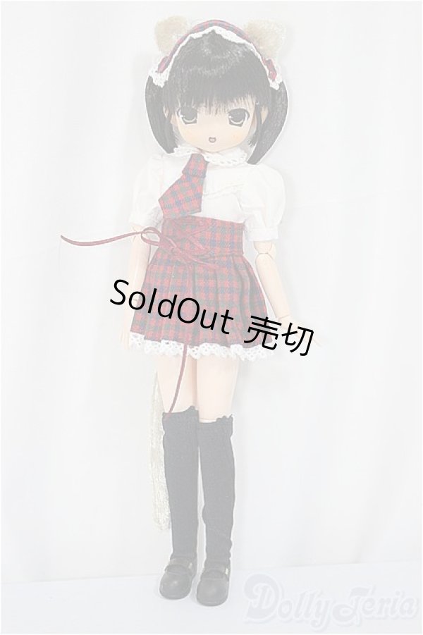 画像2: ママチャップトイ/ちっちゃなちっちゃな女の子 みみる ねこちゃん学園制服(黒髪・赤)/ A-25-05-21-173-KD-ZA (2)