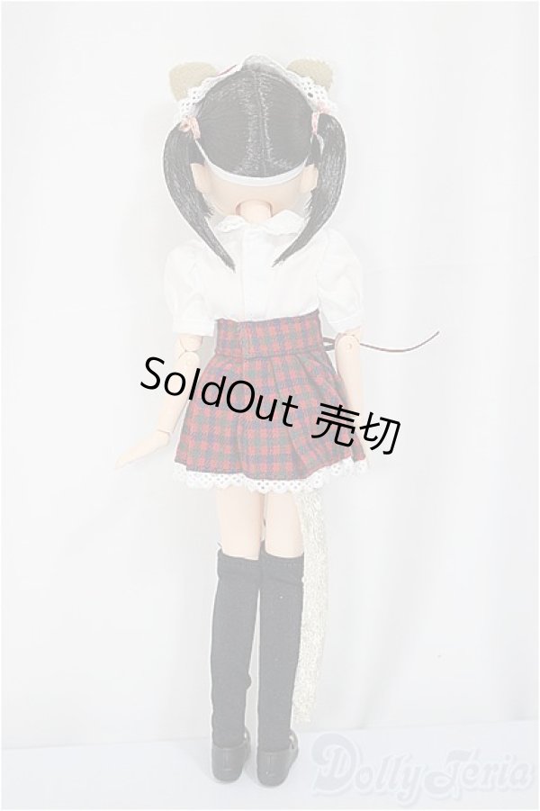 画像3: ママチャップトイ/ちっちゃなちっちゃな女の子 みみる ねこちゃん学園制服(黒髪・赤)/ A-25-05-21-173-KD-ZA (3)