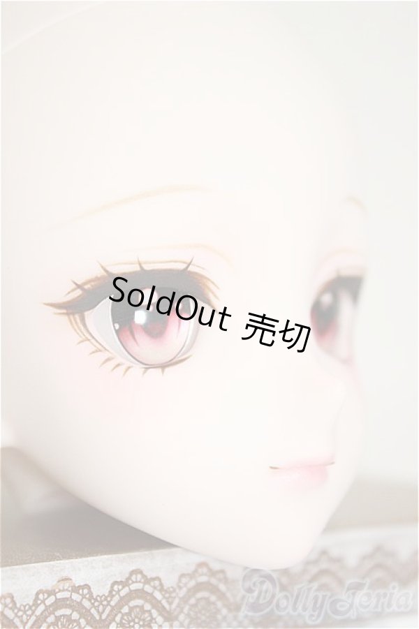 画像4: DDH-09/Yua*様カスタムヘッド ソフビ盛り セミホワイト肌 ＋アイ/BJD　球体関節人形 A-25-06-04-299-NY-ZA (4)