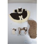 画像: 幼SD/OF:のんのんシマリス　衣装セット：木茶動物園様/1/6　30ｃｍ　BJD　MJD　衣装　ドール用 A-25-06-18-292-KD-ZA