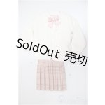 画像: MDD&MSD/OF：女子高生セット（白×チェリーピンク）・ミニ/1/4　40ｃｍ　BJD　MJD　衣装　ドール用 A-25-07-09-225-KD-ZA