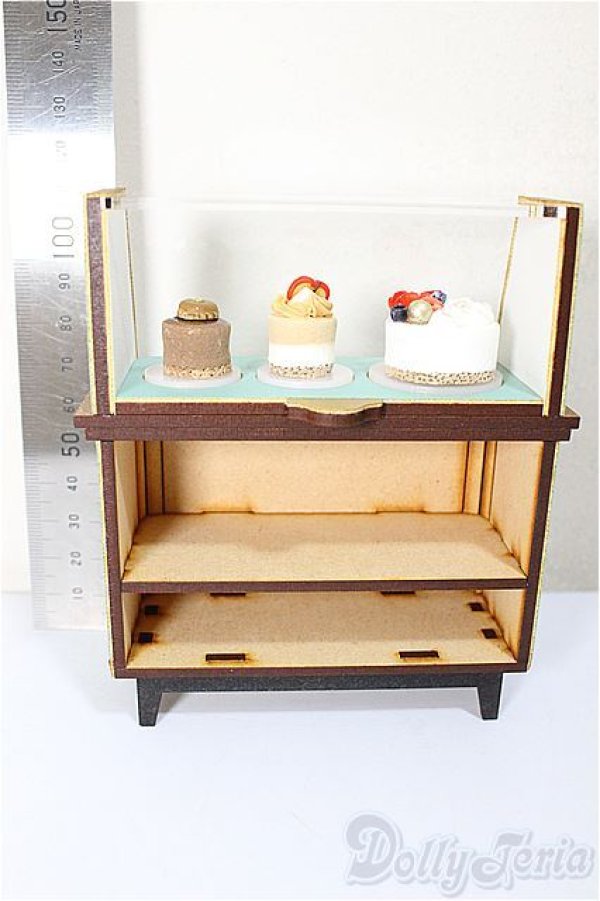 画像2: minimums様製/ショーケース(ケーキ付き)/ A-25-07-23-168-NY-ZA (2)