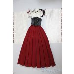 画像: SD16G/OF:月の衣(紅赤)/1/3 70cm BJD MJD 衣装 ドール用 A-25-10-29-368-NY-ZA