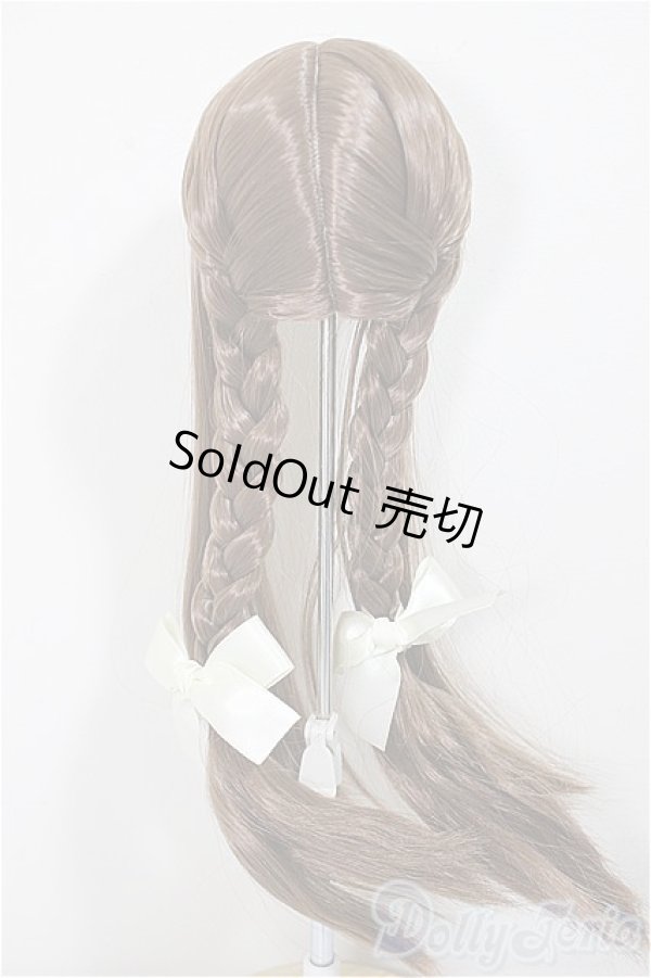 画像2: 8-9inch/ウィッグ　木茶動物園様製　ロングもみあげ三つ編み/インチ　BJD　MJD　ドール用 A-25-07-30-126-NY-ZA (2)