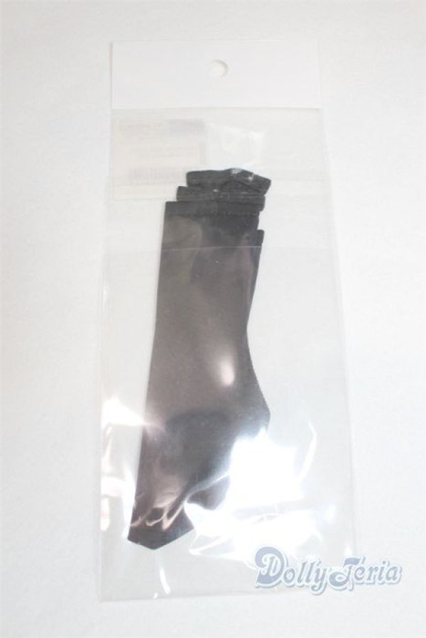 画像2: SDM＆MSD/OF:靴下留め付きソックス(黒)/1/4　40ｃｍ　BJD　MJD　衣装　ドール用 A-25-07-30-004-NY-ZA (2)