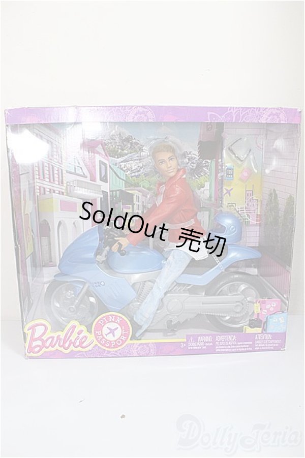 画像1: バービー/Barbie Pink Passport Ken Doll with Motorcycle/BJD　球体関節人形 A-25-07-30-104-NY-ZA (1)
