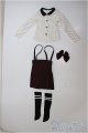 画像: SD13女の子/OF ribbon school uniform(Bourgogne)/1/3　60ｃｍ　BJD　MJD　衣装　ドール用 A-25-07-30-257-TO-ZA