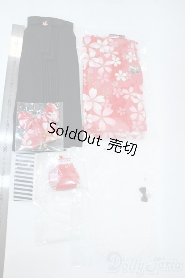 画像3: DD/OF 大正袴set(赤)(M+V Studio様製) Y-25-10-22-042-TO-ZY (3)