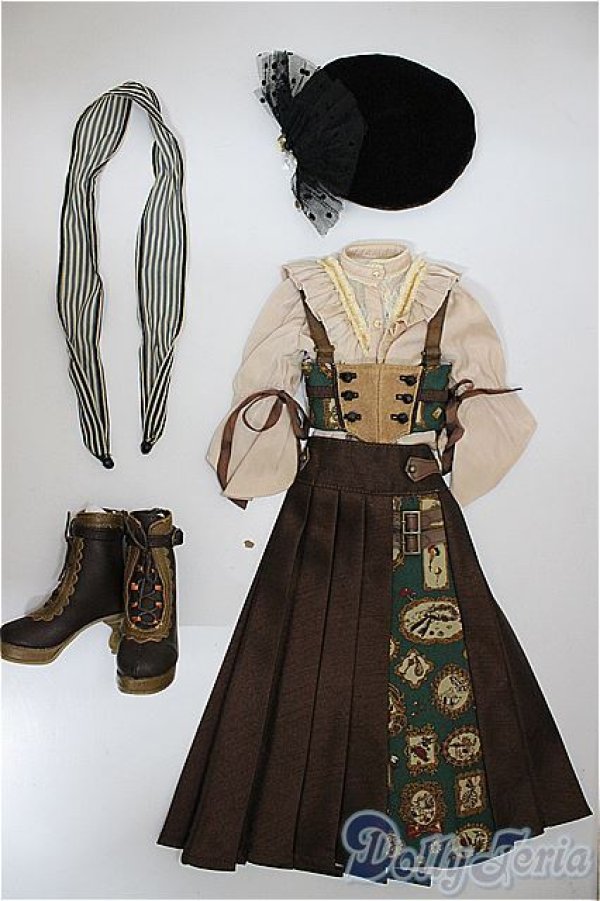 画像1: SD/OF:衣装セット　リーゼロッテGalerie de l'esprit 2021 秋冬Ver./1/3　60ｃｍ　BJD　MJD　衣装　ドール用 A-25-08-06-342-NY-ZA (1)