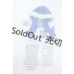 画像: MDD/OF:さめパーカーワンピースセット:ブルー cloth-lab.様製 Y-25-11-05-103-NY-ZY