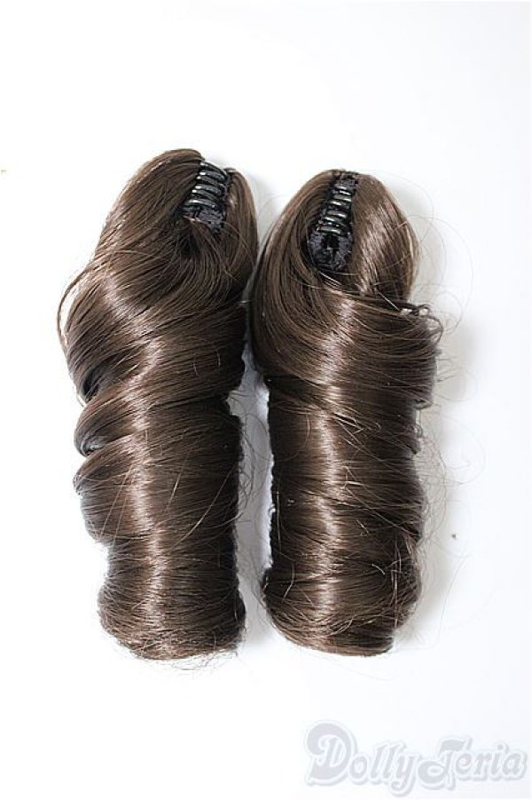 画像2: ひめかずら/バンス:ロール ダークアッシュ 2個セット/インチ　BJD　MJD　ドール用 A-25-09-24-106-NY-ZA (2)