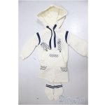 画像: SDM&MSD/OF:ホワイト x チェックサロペットセット/1/4 40cm BJD MJD 衣装 ドール用 A-25-09-24-214-NY-ZA