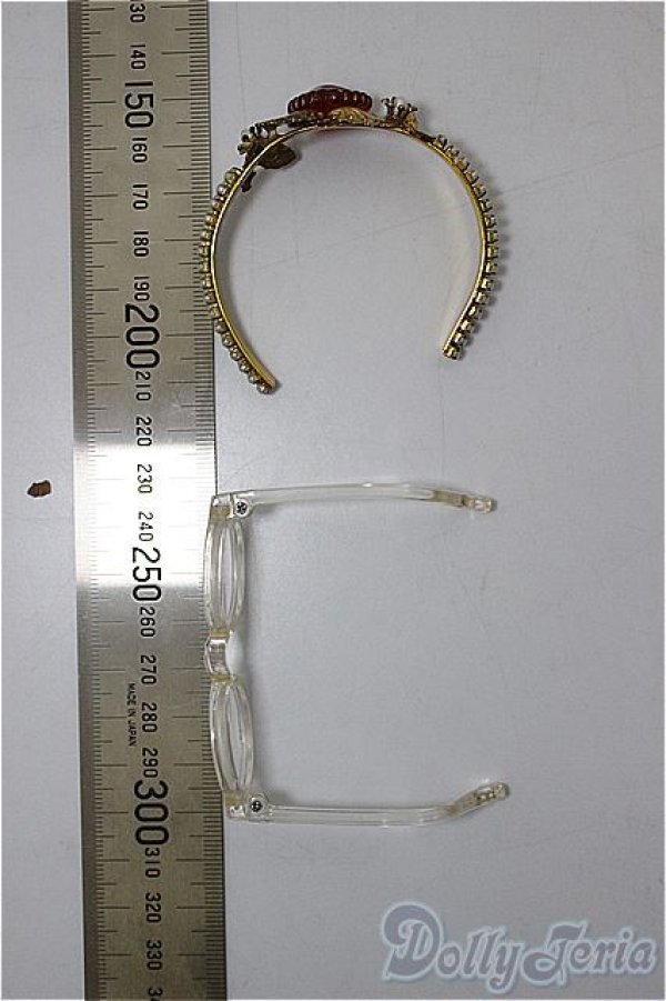 画像2: SDM/OF:カチューシャ・メガネ/1/4　40ｃｍ　BJD　MJD　衣装　ドール用 A-25-11-26-192-NY-ZA (2)