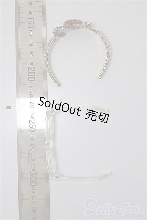 画像2: SDM/OF:カチューシャ・メガネ/1/4　40ｃｍ　BJD　MJD　衣装　ドール用 A-25-11-26-192-NY-ZA (2)