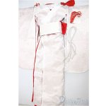 画像: SD13G/OF:白無垢‐草花紋-赤/1/3　60ｃｍ　BJD　MJD　衣装　ドール用 A-25-10-01-262-NY-ZA