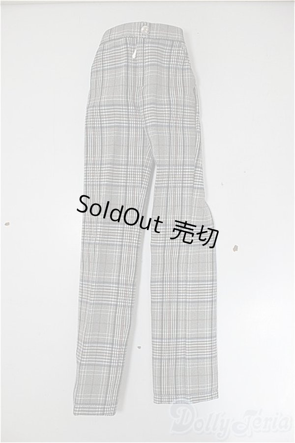 画像1: SDGrB＆SD13男の子/OF:チェックスラックス(灰) A-25-10-15-232-NY-ZA (1)