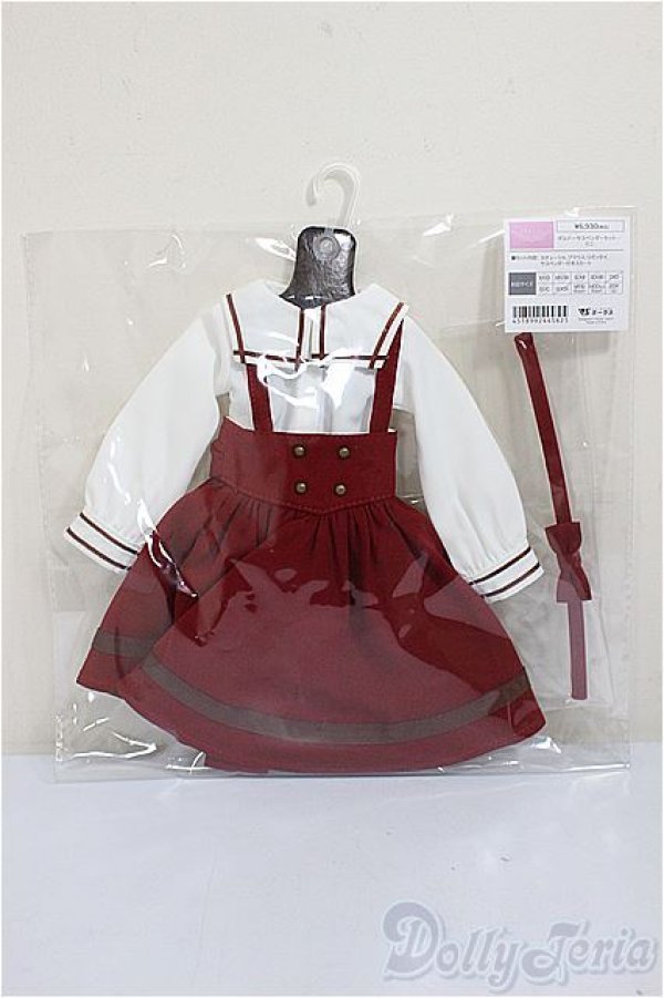 画像1: SDM/OF:ボルドーサスペンダーセット・ミニ/1/4　40ｃｍ　BJD　MJD　衣装　ドール用 A-25-10-29-337-NY-ZA (1)
