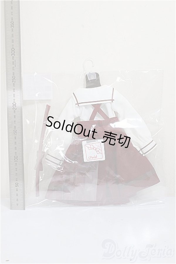 画像2: SDM/OF:ボルドーサスペンダーセット・ミニ/1/4　40ｃｍ　BJD　MJD　衣装　ドール用 A-25-10-29-337-NY-ZA (2)