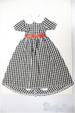 画像1: リカちゃんキャッスル/ジェニー　ドレスコレクション　9月　27cmサイズ　27SDC-18004　ギンガムチェック　ワンピース/ファッションドール　衣装 A-25-11-12-247-NY-ZA (1)
