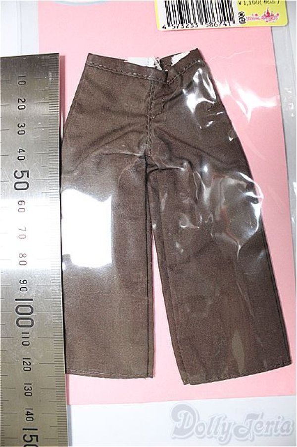 画像2: リカちゃんキャッスル/OF:ワイドパンツ　チャコールグレー/ファッションドール　衣装 A-25-11-12-238-NY-ZA (2)