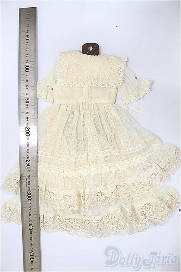 画像2: SDM/OF:レーシーチュールドレス（バニラ）・ミニ/1/4　40ｃｍ　BJD　MJD　衣装　ドール用 A-25-11-12-369-NY-ZA (2)