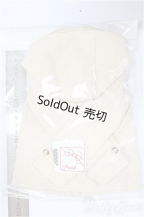 画像2: SD/OF:ダッフルコート（ベージュ）/1/3　60ｃｍ　BJD　MJD　衣装　ドール用 A-25-11-12-398-NY-ZA (2)