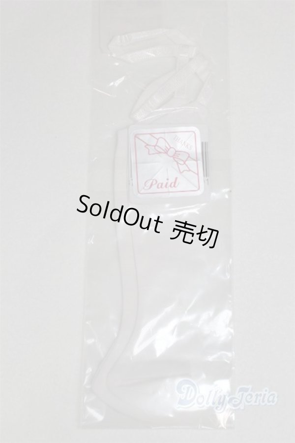 画像2: MSD/OF:ガーターソックス【白】・ミニ/1/4　40ｃｍ　BJD　MJD　衣装　ドール用 A-25-12-10-019-NY-ZA (2)