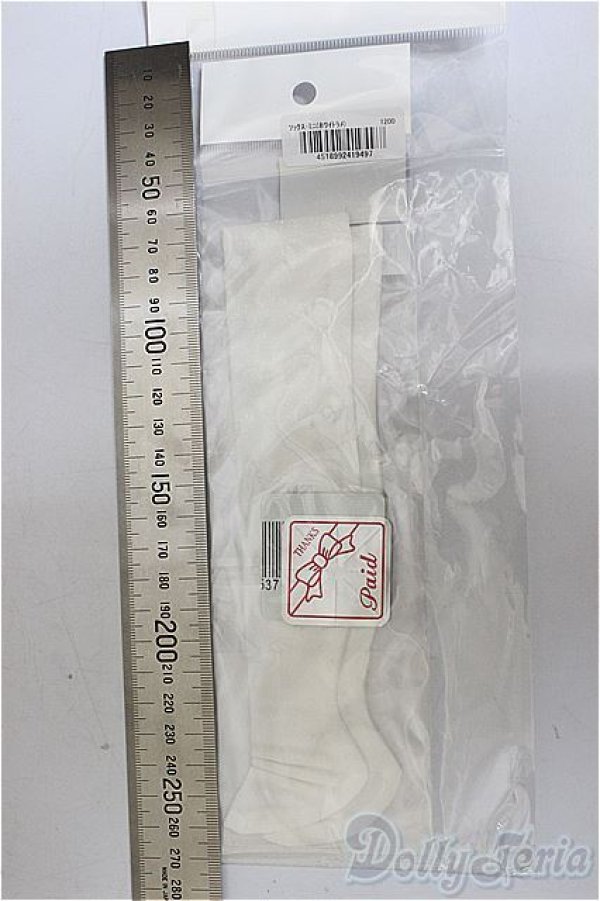 画像2: SDM＆MSD/OF:ソックス（ホワイトラメ）・ミニ/1/4　40ｃｍ　BJD　MJD　衣装　ドール用 A-25-12-03-398-NY-ZA (2)