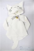 画像1: NDD/OF:白ねこパーカー・ミニ/0 A-25-12-10-130-NY-ZA (1)