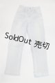 画像: SD/OF:002タックワイドジーンズ（水色）/1/3　60ｃｍ　BJD　MJD　衣装　ドール用 A-26-01-21-081-NY-ZA