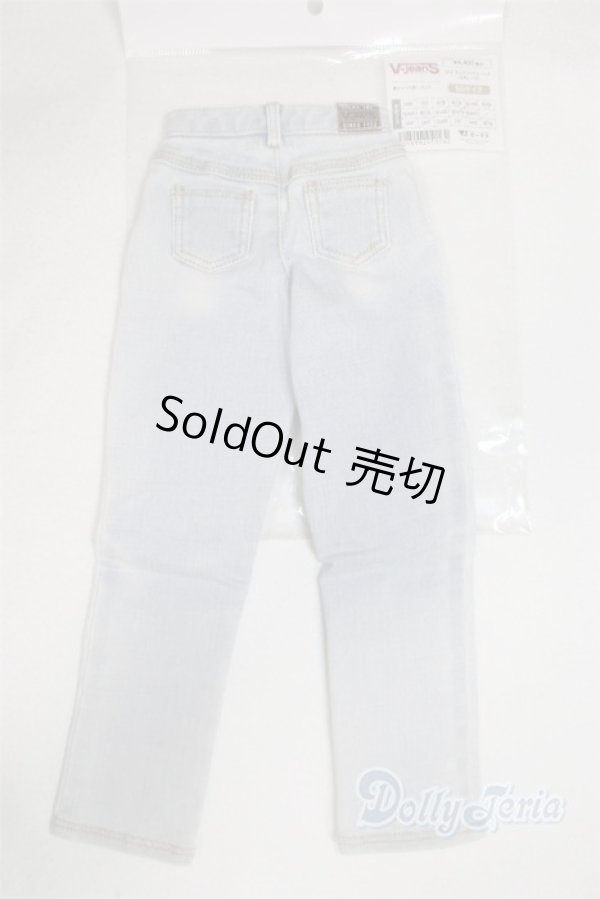 画像2: SD/OF:002タックワイドジーンズ（水色）/1/3　60ｃｍ　BJD　MJD　衣装　ドール用 A-26-01-21-081-NY-ZA (2)
