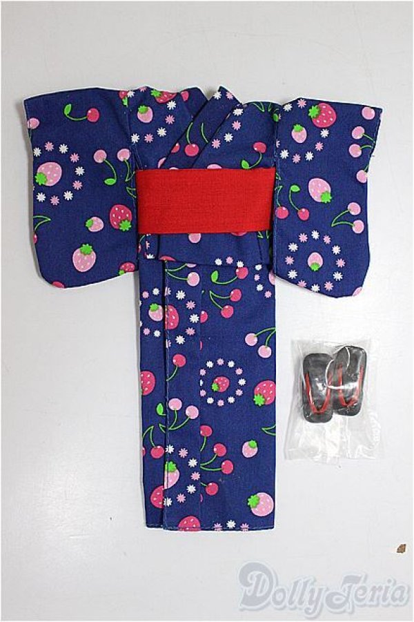 画像1: リカちゃん/OF:いちご＆チェリー　ゆかた/ファッションドール　衣装 A-26-01-14-263-NY-ZA (1)