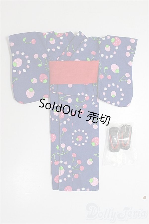 画像1: リカちゃん/OF:いちご＆チェリー　ゆかた/ファッションドール　衣装 A-26-01-14-263-NY-ZA (1)