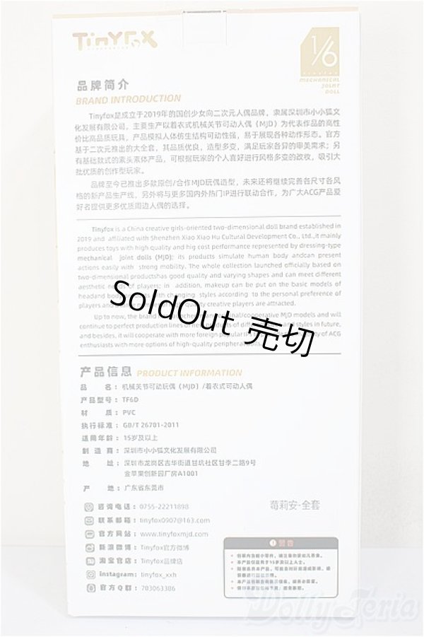 画像2: TinyFox/「ストロベリー」 メリアン【Meira】1/6スケールMJDドール フルセット /BJD　球体関節人形 A-26-01-07-302-NY-ZA (2)