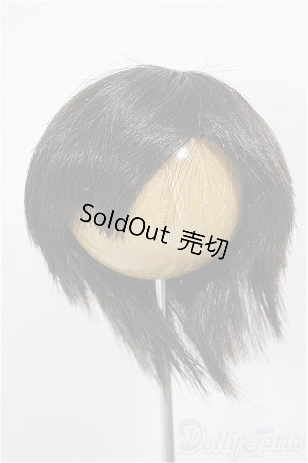 画像1: 8-9inch/W-163D-Charcoalbrown:ウィッグ/インチ　BJD　MJD　ドール用 A-26-01-14-227-NY-ZA (1)