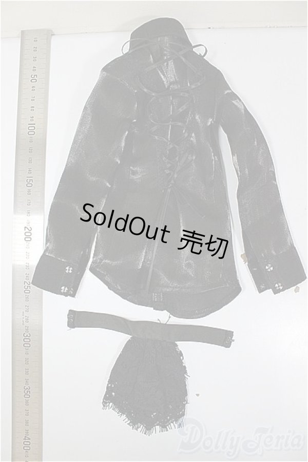 画像2: SDGrB＆SD13男の子/OF:ゴシックレースアップシャツセット/1/3　65ｃｍ　BJD　MJD　衣装　ドール用 A-26-01-14-216-NY-ZA (2)