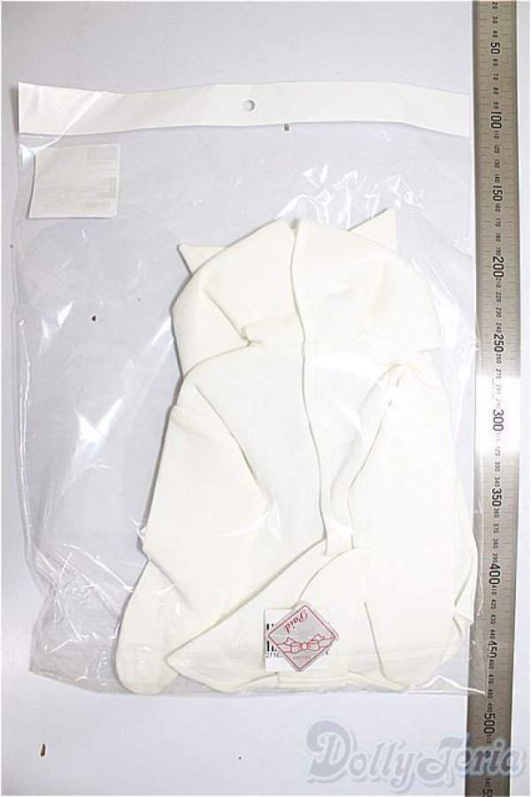 画像2: SD/OF:白ねこパーカー/1/3　60ｃｍ　BJD　MJD　衣装　ドール用 A-26-01-21-133-NY-ZA (2)