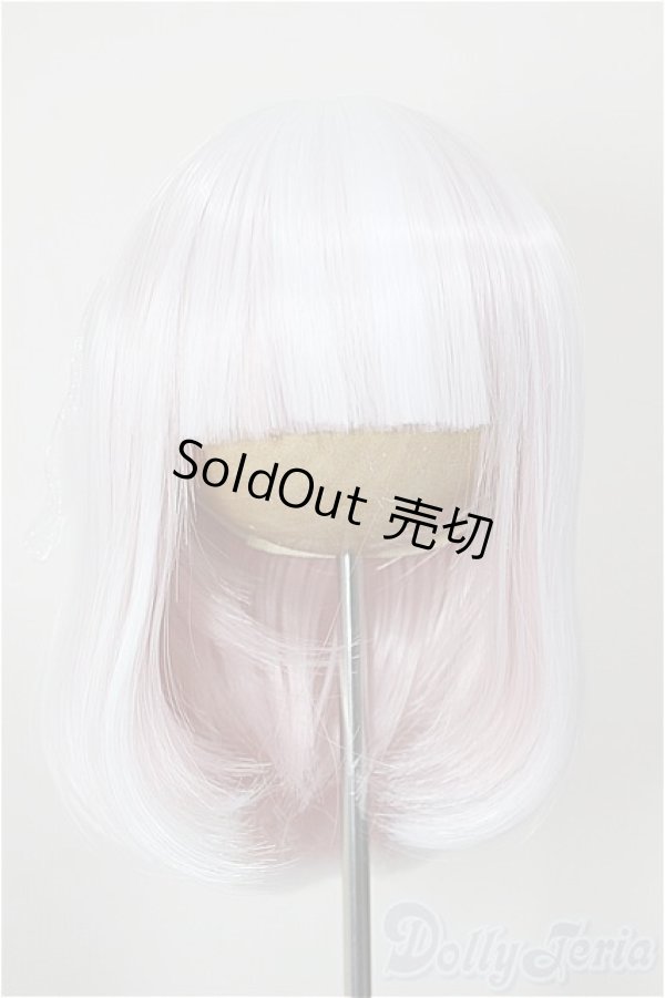 画像1: 8-9inch/Pigg Doll様製 ウィッグ/インチ　BJD　MJD　ドール用 A-26-01-28-237-WT-ZA (1)