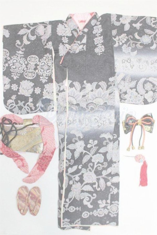 画像1: SD/OF：着物ドレス/1/3　60ｃｍ　BJD　MJD　衣装　ドール用 A-26-02-18-074-NY-ZA (1)