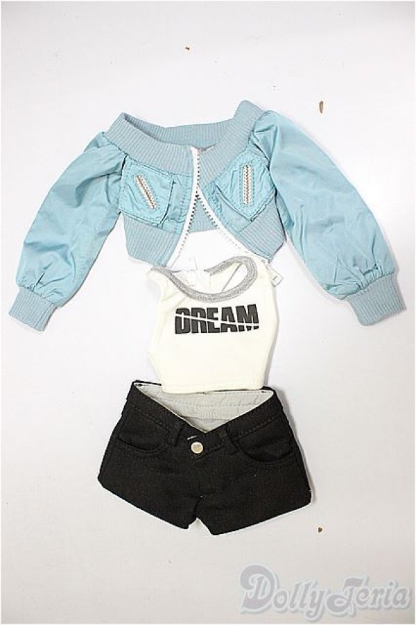 画像1: DD/OF:ブルーショートジャケットセット A-26-02-11-349-WT-ZA (1)