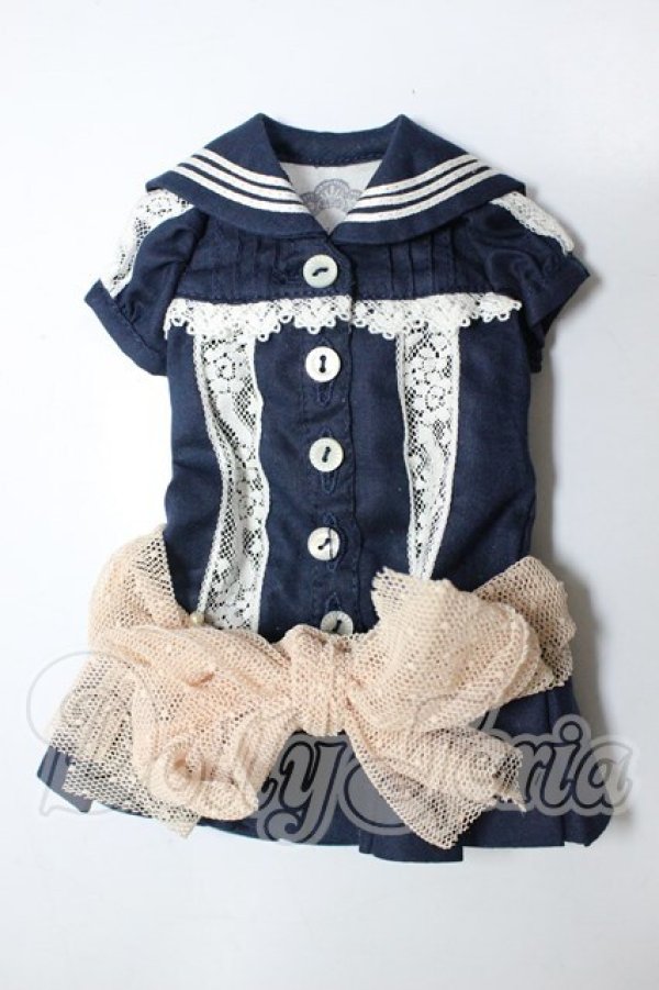 画像1: MSD/MILKDOLL製セーラーワンピースセット A-26-02-18-206-NY-ZA (1)