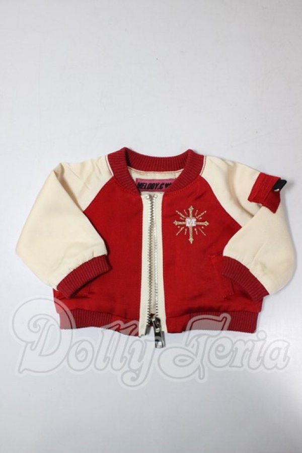 画像1: MSD＆SDM/OF:チャーム付き刺繍スカジャン Melody.C様製 A-26-02-18-263-NY-ZA (1)