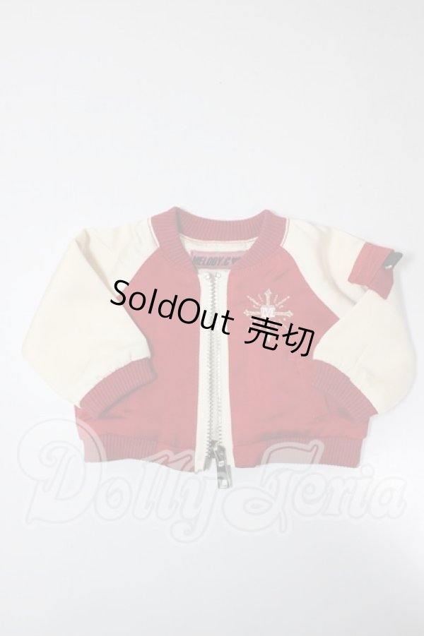 画像1: MSD＆SDM/OF:チャーム付き刺繍スカジャン Melody.C様製 A-26-02-18-263-NY-ZA (1)